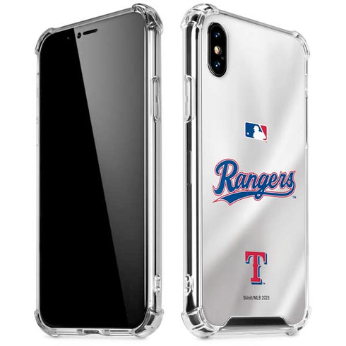 MLB Texas Rangers Home Jersey iPhone XS Max Clear Case